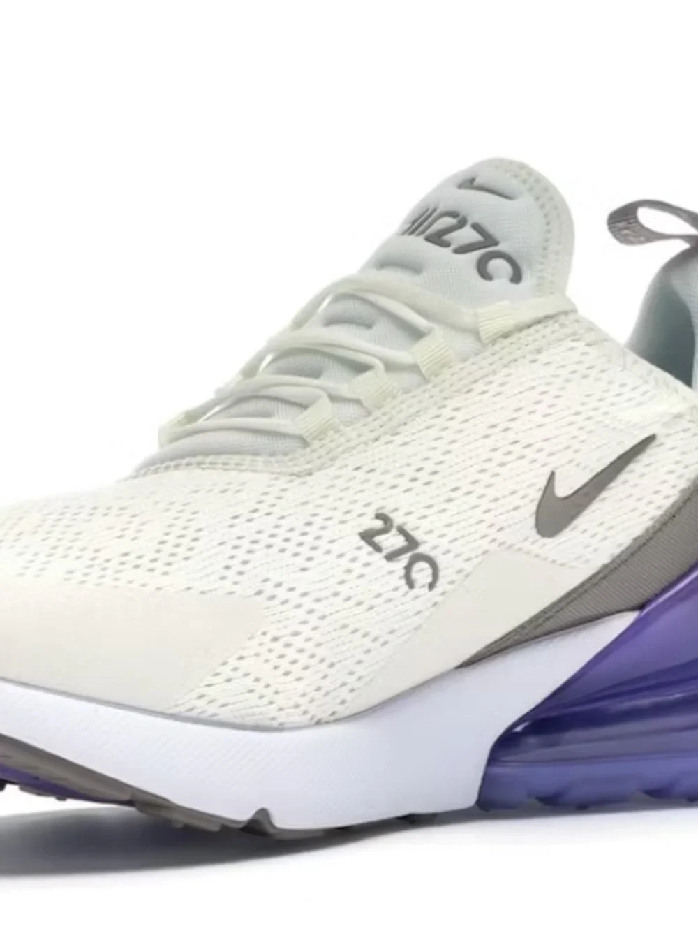 Nike Air Max 270 Women's Athletic Shoes Sail Pumice Space Purple